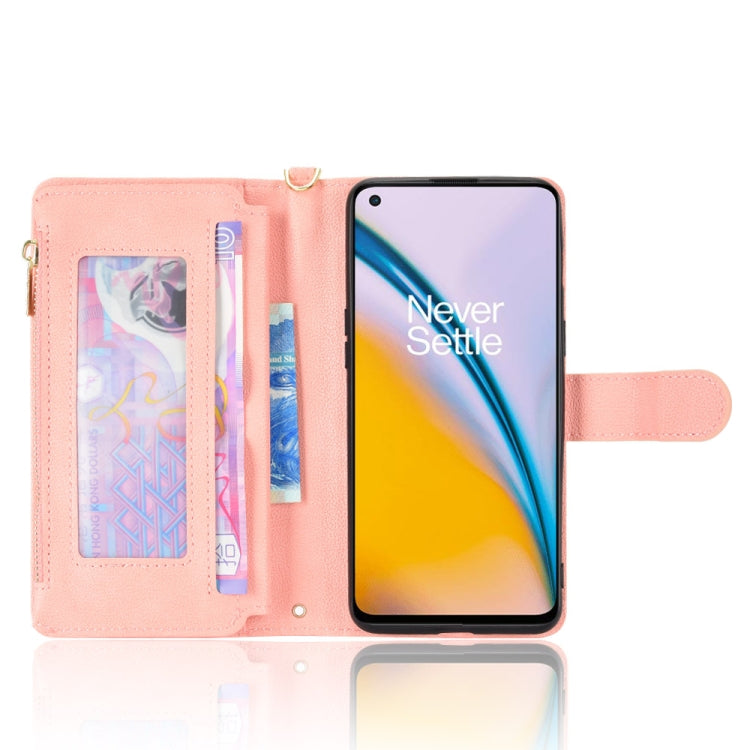 For OnePlus Nord 2 5G Litchi Texture Zipper Leather Phone Case