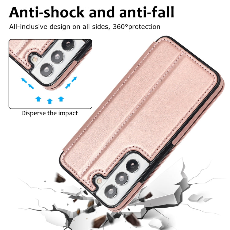 For Samsung Galaxy S22 5G Knight Magnetic Suction Leather Phone Case