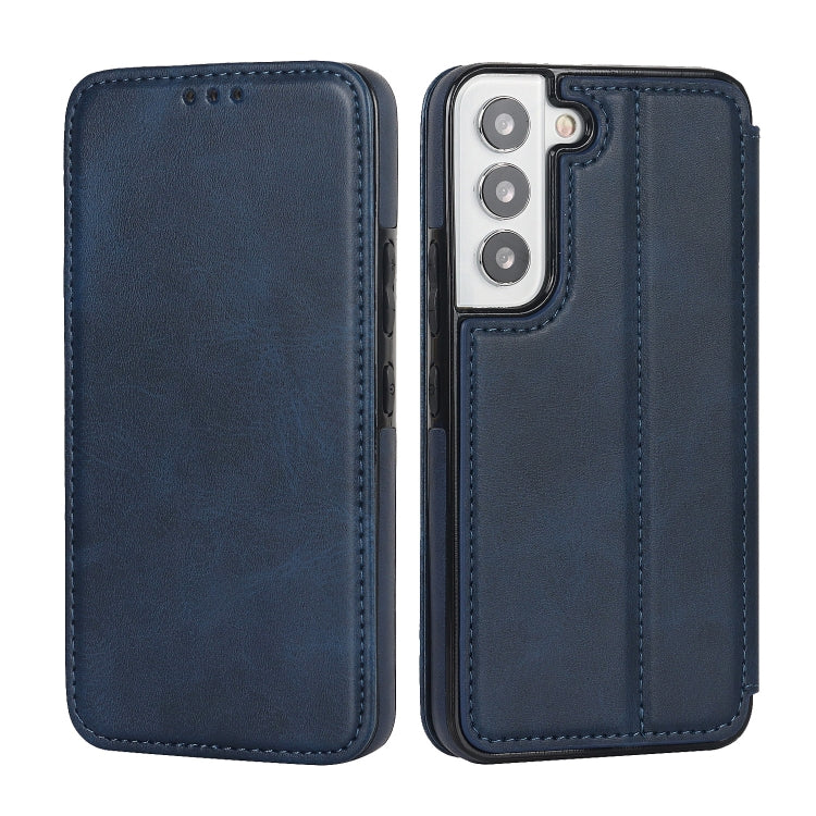 For Samsung Galaxy S22 5G Knight Magnetic Suction Leather Phone Case
