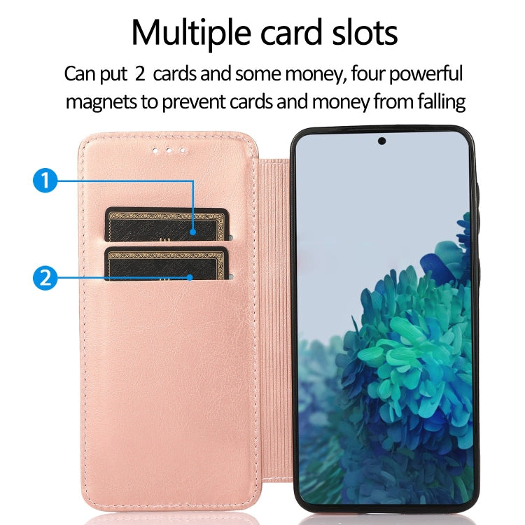 For Samsung Galaxy S21+ 5G Knight Magnetic Suction Leather Phone Case