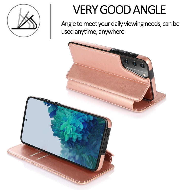 For Samsung Galaxy S21+ 5G Knight Magnetic Suction Leather Phone Case