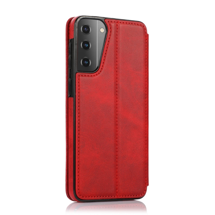 For Samsung Galaxy S21+ 5G Knight Magnetic Suction Leather Phone Case