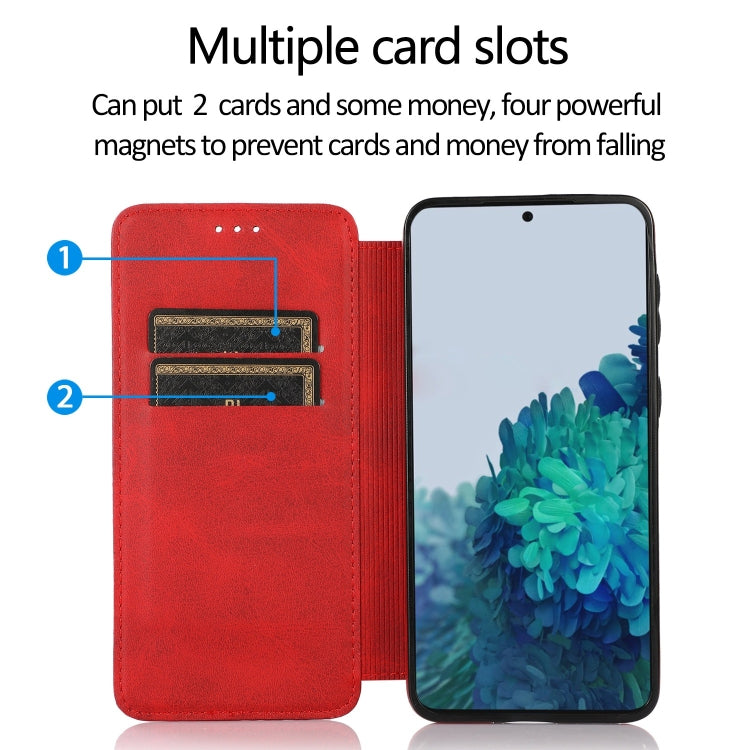 For Samsung Galaxy S21+ 5G Knight Magnetic Suction Leather Phone Case