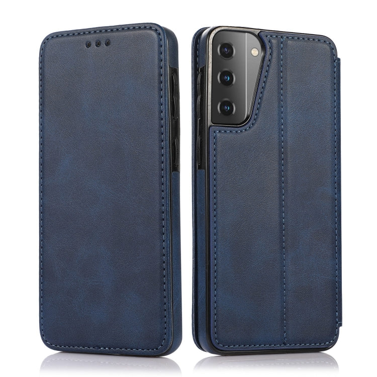 For Samsung Galaxy S21+ 5G Knight Magnetic Suction Leather Phone Case