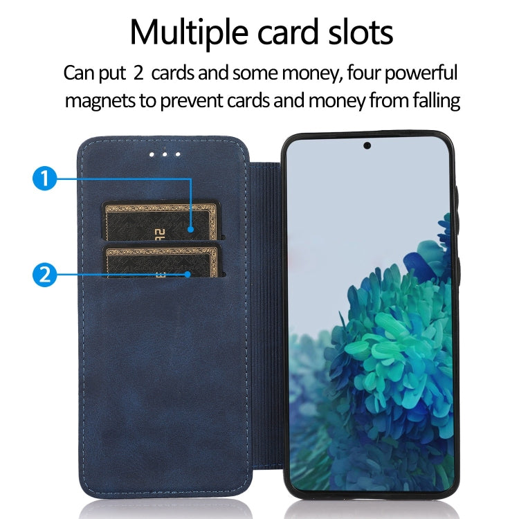 For Samsung Galaxy S21+ 5G Knight Magnetic Suction Leather Phone Case