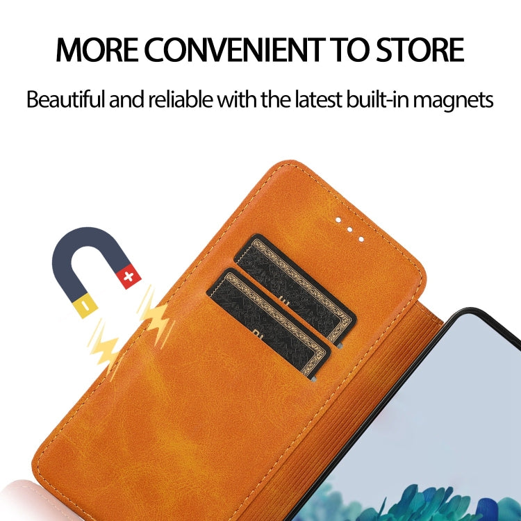 For Samsung Galaxy S21+ 5G Knight Magnetic Suction Leather Phone Case