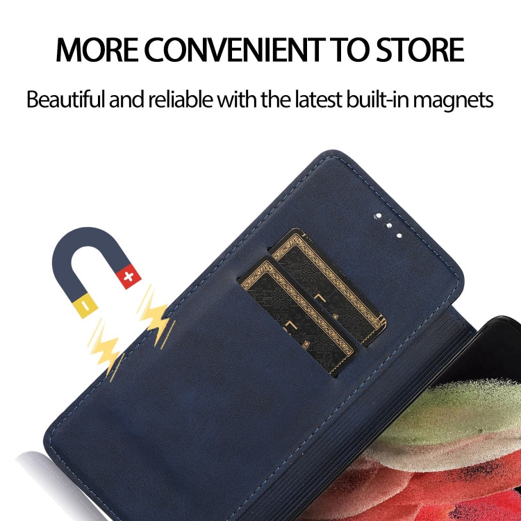 For Samsung Galaxy S21 Ultra 5G Knight Magnetic Suction Leather Phone Case