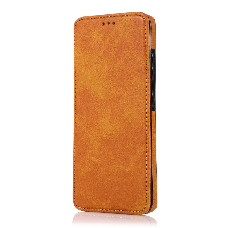 For Samsung Galaxy S21 Ultra 5G Knight Magnetic Suction Leather Phone Case