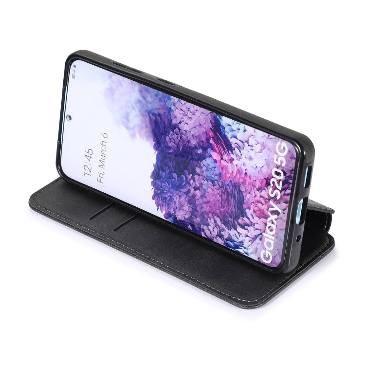 For Samsung Galaxy S20 Knight Magnetic Suction Leather Phone Case