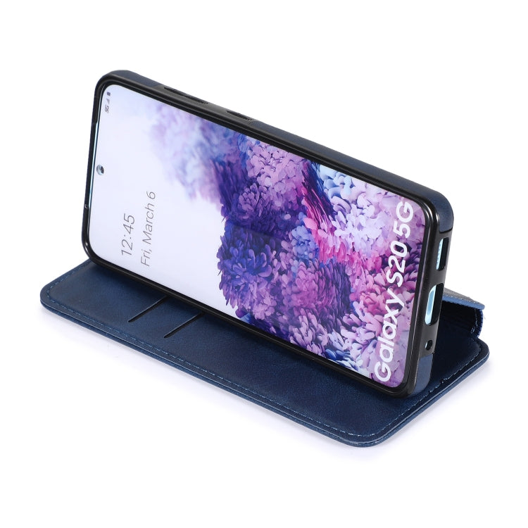 For Samsung Galaxy S20 Knight Magnetic Suction Leather Phone Case