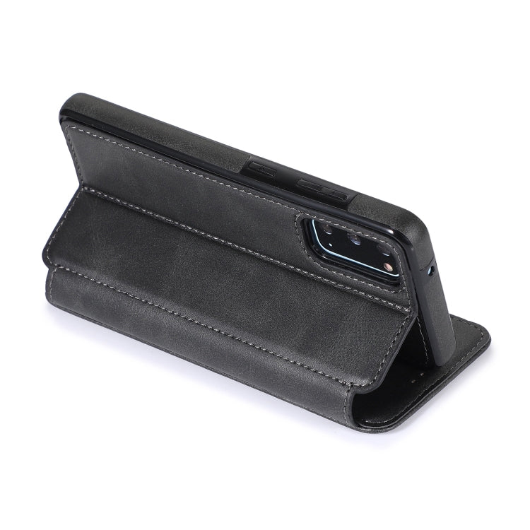 For Samsung Galaxy S20+ Knight Magnetic Suction Leather Phone Case