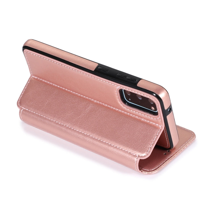 For Samsung Galaxy S20+ Knight Magnetic Suction Leather Phone Case
