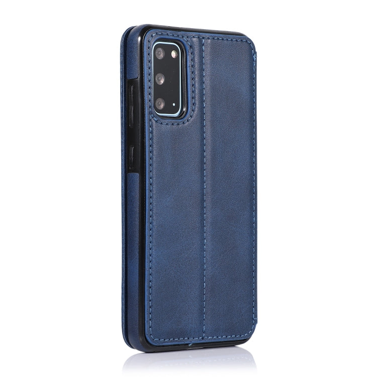 For Samsung Galaxy S20+ Knight Magnetic Suction Leather Phone Case
