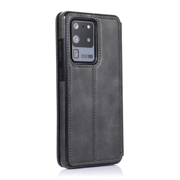 For Samsung Galaxy S20 Ultra Knight Magnetic Suction Leather Phone Case