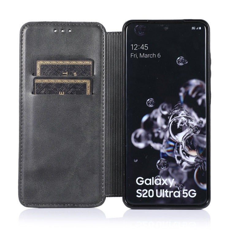 For Samsung Galaxy S20 Ultra Knight Magnetic Suction Leather Phone Case