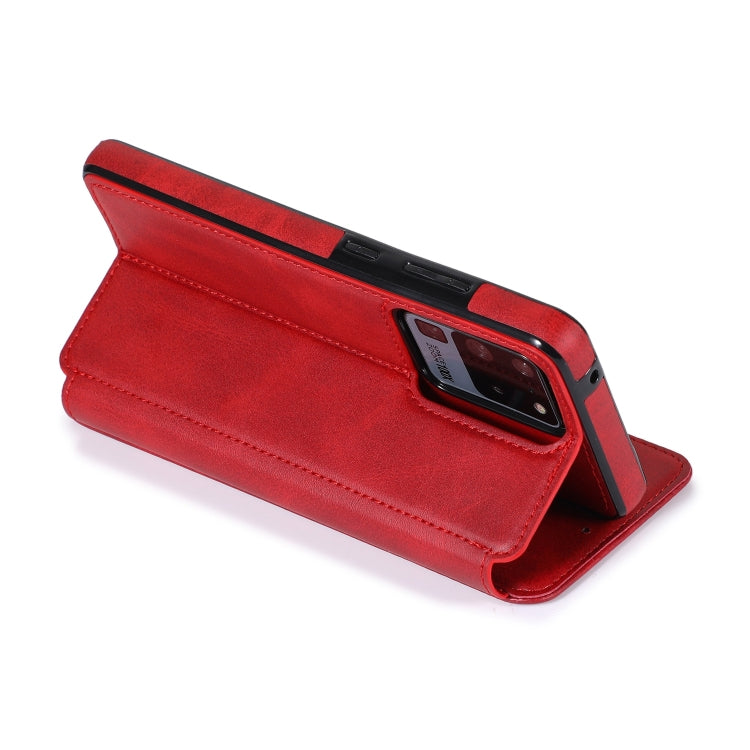 For Samsung Galaxy S20 Ultra Knight Magnetic Suction Leather Phone Case