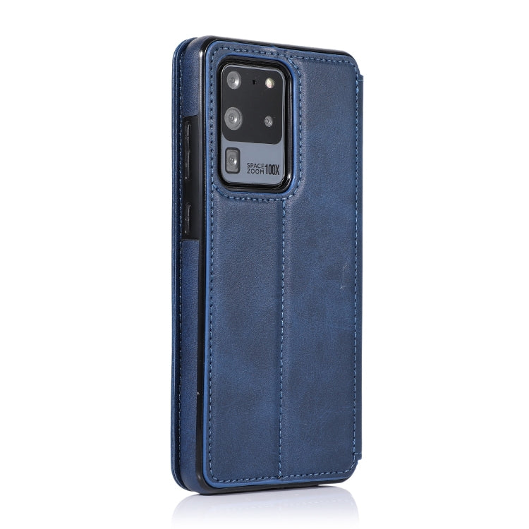 For Samsung Galaxy S20 Ultra Knight Magnetic Suction Leather Phone Case
