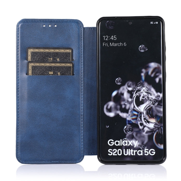 For Samsung Galaxy S20 Ultra Knight Magnetic Suction Leather Phone Case