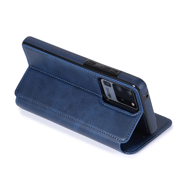 For Samsung Galaxy S20 Ultra Knight Magnetic Suction Leather Phone Case