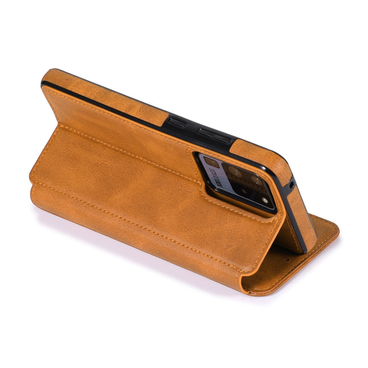 For Samsung Galaxy S20 Ultra Knight Magnetic Suction Leather Phone Case