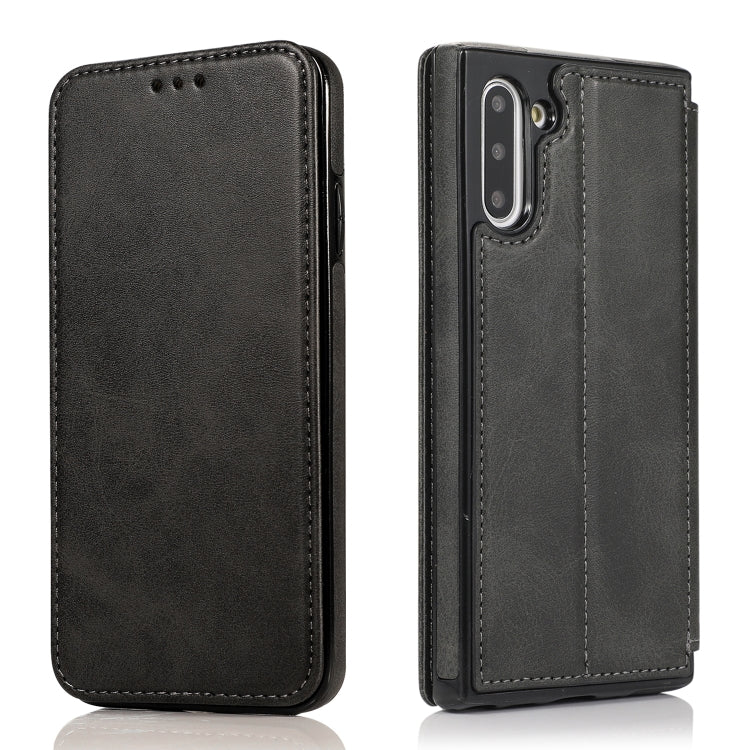 For Samsung Galaxy Note10 Knight Magnetic Suction Leather Phone Case