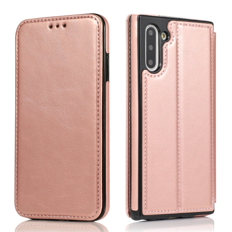 For Samsung Galaxy Note10 Knight Magnetic Suction Leather Phone Case