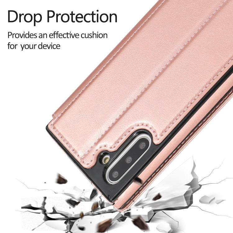 For Samsung Galaxy Note10 Knight Magnetic Suction Leather Phone Case