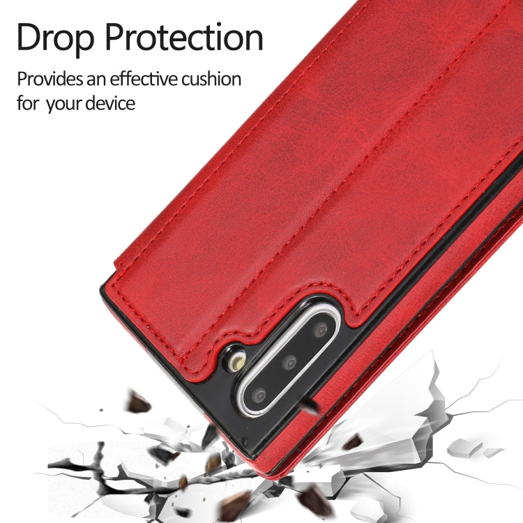 For Samsung Galaxy Note10 Knight Magnetic Suction Leather Phone Case