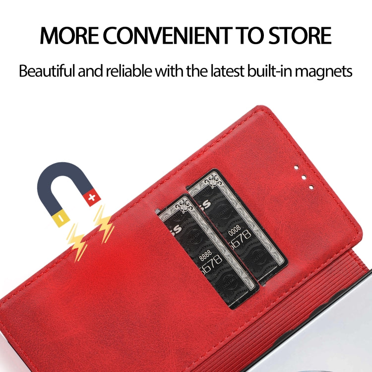For Samsung Galaxy Note10 Knight Magnetic Suction Leather Phone Case
