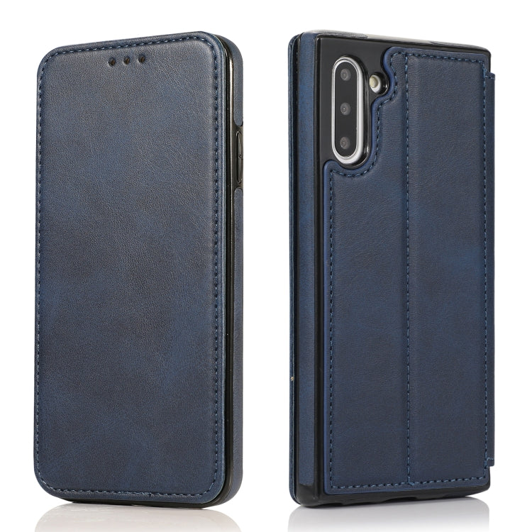 For Samsung Galaxy Note10 Knight Magnetic Suction Leather Phone Case