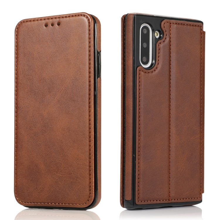 For Samsung Galaxy Note10 Knight Magnetic Suction Leather Phone Case
