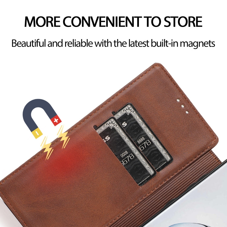For Samsung Galaxy Note10 Knight Magnetic Suction Leather Phone Case