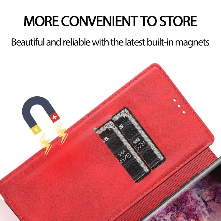 For Samsung Galaxy Note10+ Knight Magnetic Suction Leather Phone Case
