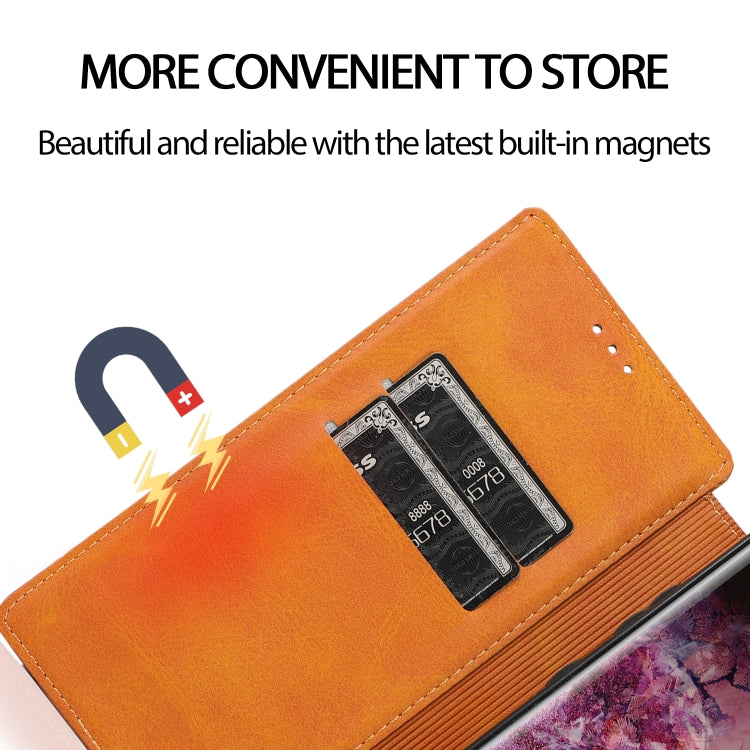 For Samsung Galaxy Note10+ Knight Magnetic Suction Leather Phone Case