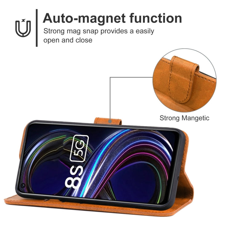 For OPPO Realme 8S 5G Leather Phone Case