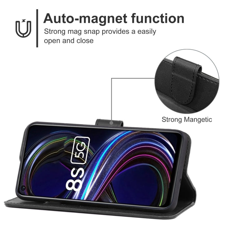 For OPPO Realme 8S 5G Leather Phone Case