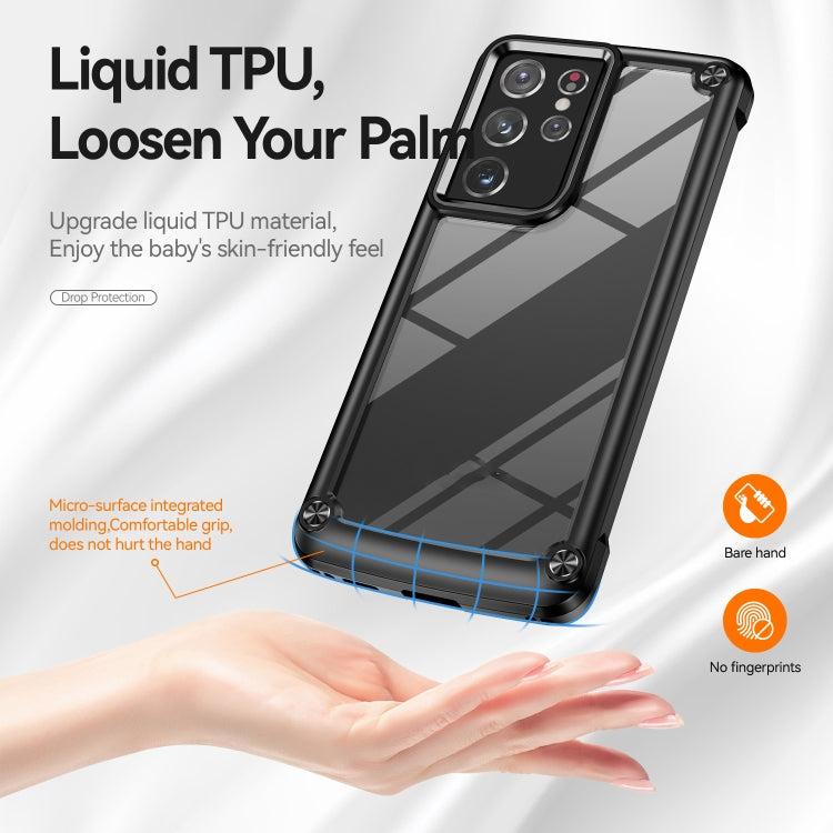 For Samsung Galaxy S21 Ultra 5G TPU + PC Lens Protection Phone Case