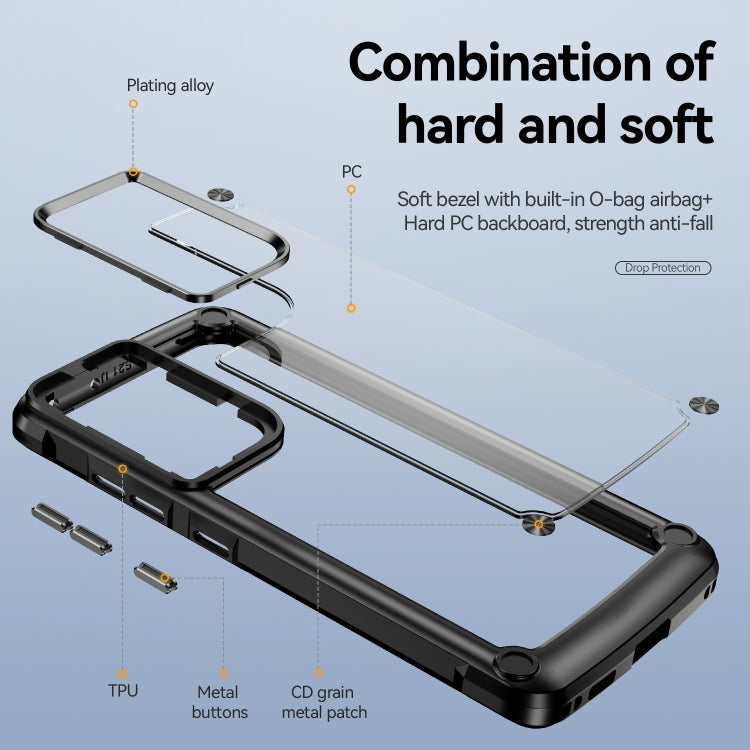 For Samsung Galaxy S21 Ultra 5G TPU + PC Lens Protection Phone Case