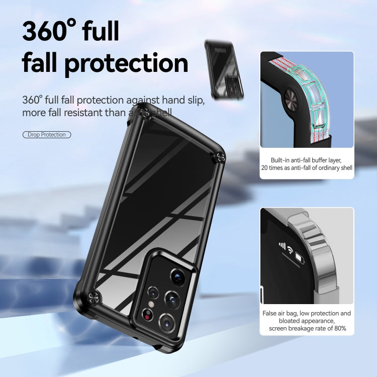 For Samsung Galaxy S21 Ultra 5G TPU + PC Lens Protection Phone Case