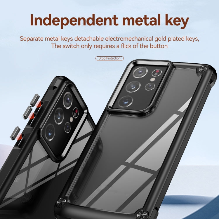 For Samsung Galaxy S21 Ultra 5G TPU + PC Lens Protection Phone Case