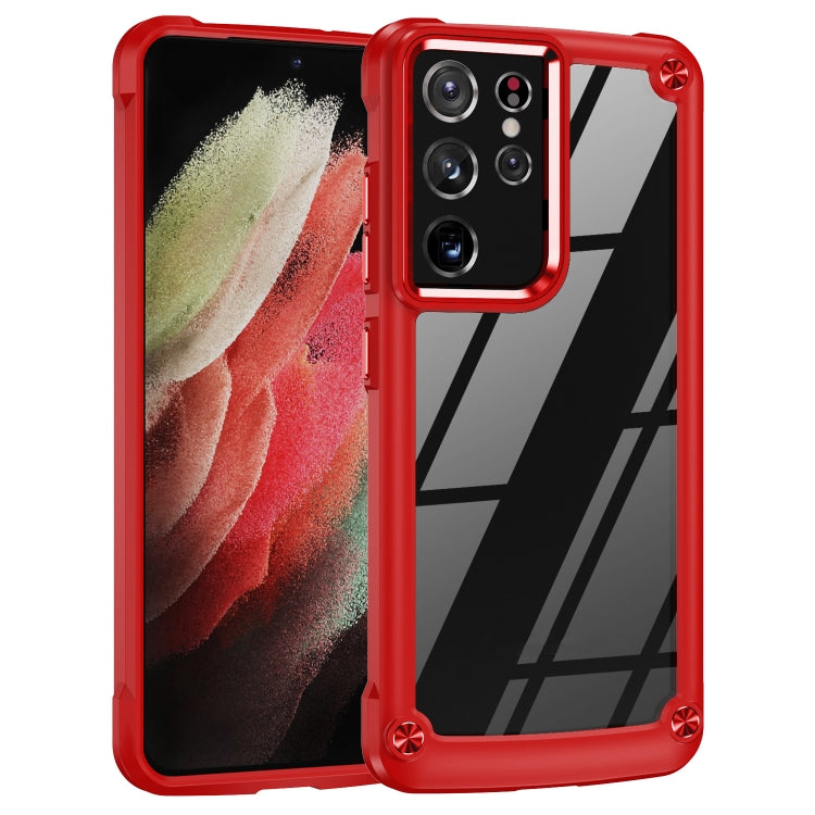 For Samsung Galaxy S21 Ultra 5G TPU + PC Lens Protection Phone Case