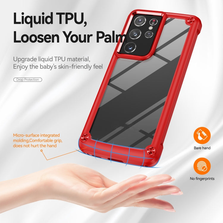 For Samsung Galaxy S21 Ultra 5G TPU + PC Lens Protection Phone Case