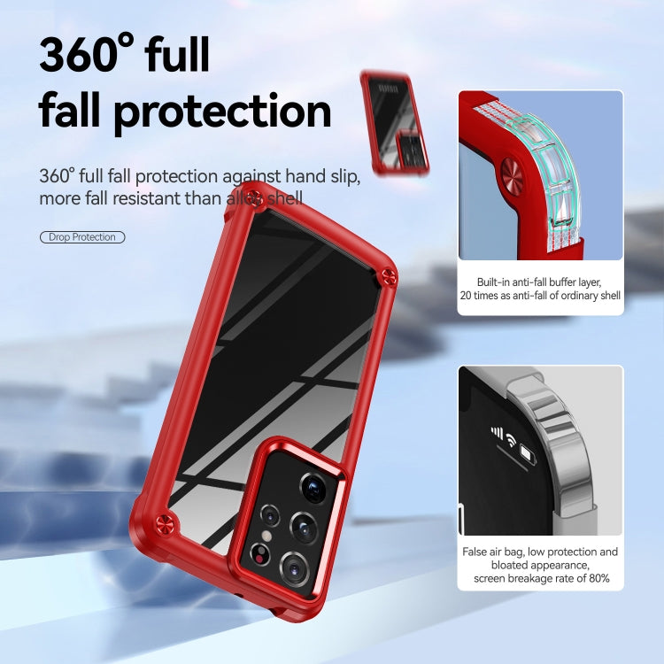 For Samsung Galaxy S21 Ultra 5G TPU + PC Lens Protection Phone Case