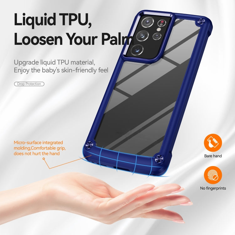 For Samsung Galaxy S21 Ultra 5G TPU + PC Lens Protection Phone Case