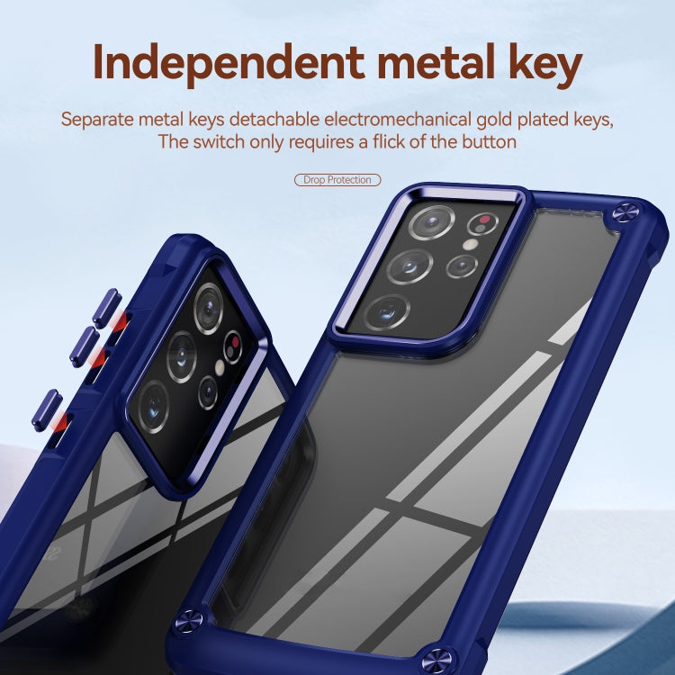 For Samsung Galaxy S21 Ultra 5G TPU + PC Lens Protection Phone Case