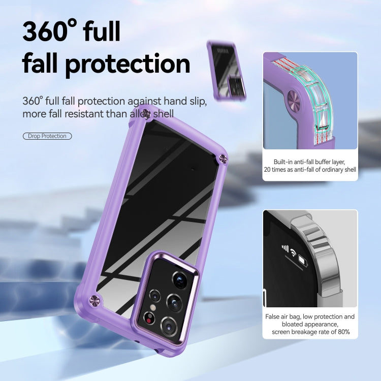 For Samsung Galaxy S21 Ultra 5G TPU + PC Lens Protection Phone Case
