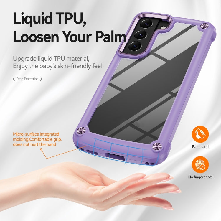 For Samsung Galaxy S22+ 5G TPU + PC Lens Protection Phone Case