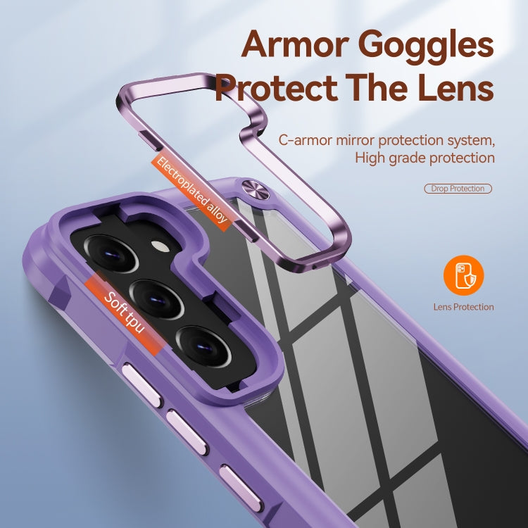 For Samsung Galaxy S22+ 5G TPU + PC Lens Protection Phone Case