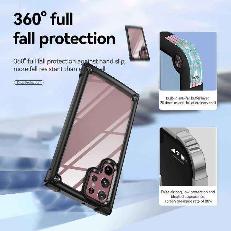 For Samsung Galaxy S22 Ultra 5G TPU + PC Lens Protection Phone Case