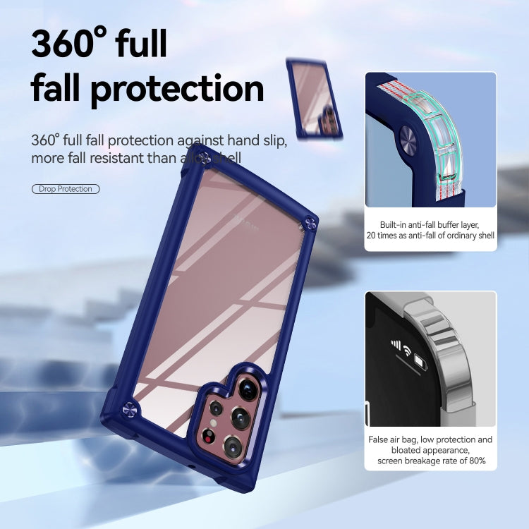 For Samsung Galaxy S22 Ultra 5G TPU + PC Lens Protection Phone Case